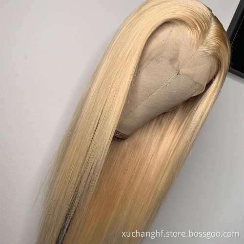 Peruvian 613 Lace Frontal Wigs Cheap Human Lace Wig 150% Density 13x4 Blonde Lace Frontal Wig Pre Plucked For Black Women